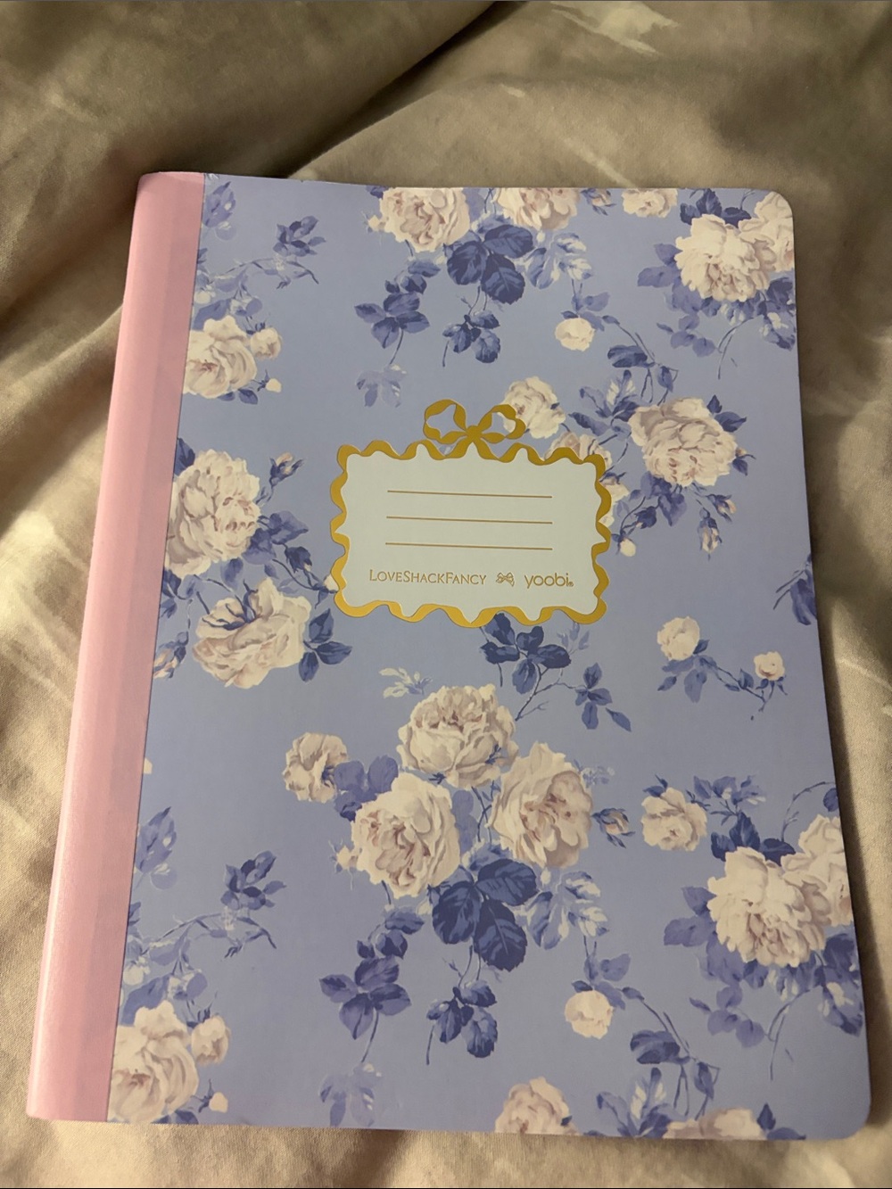 LoveShackFancy X Yoobi Floral Hardcover Notebook